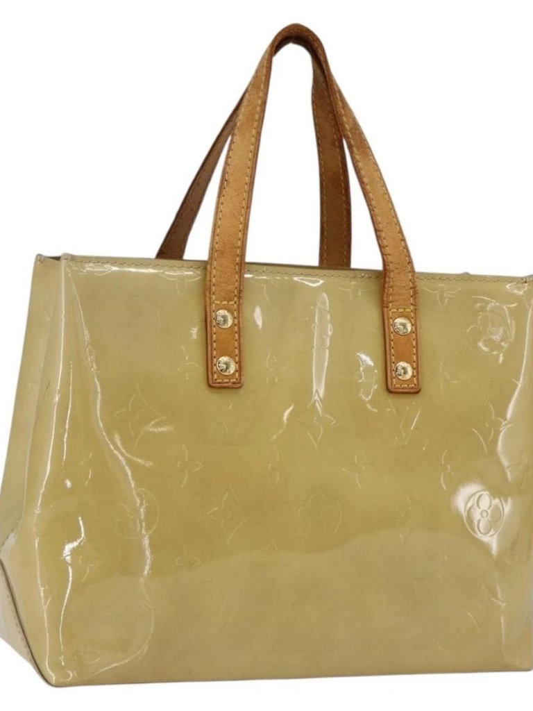 Louis Vuitton Monogram Vernis Reade Pm Hand Bag Beige M91334 Lv Auth Hk3457